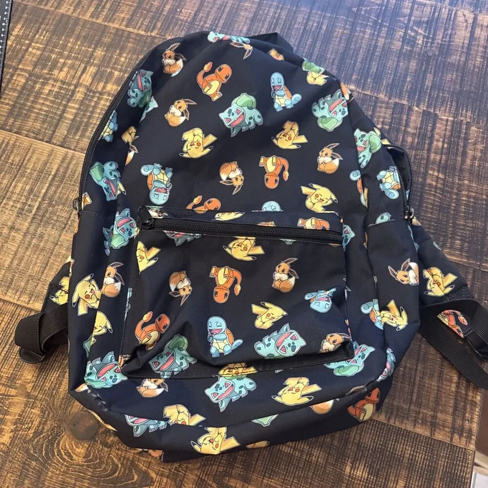 Pokemon Backpack Pikachu Eevee Charmander Squirtle Bulbasaur 2020 Nintendo